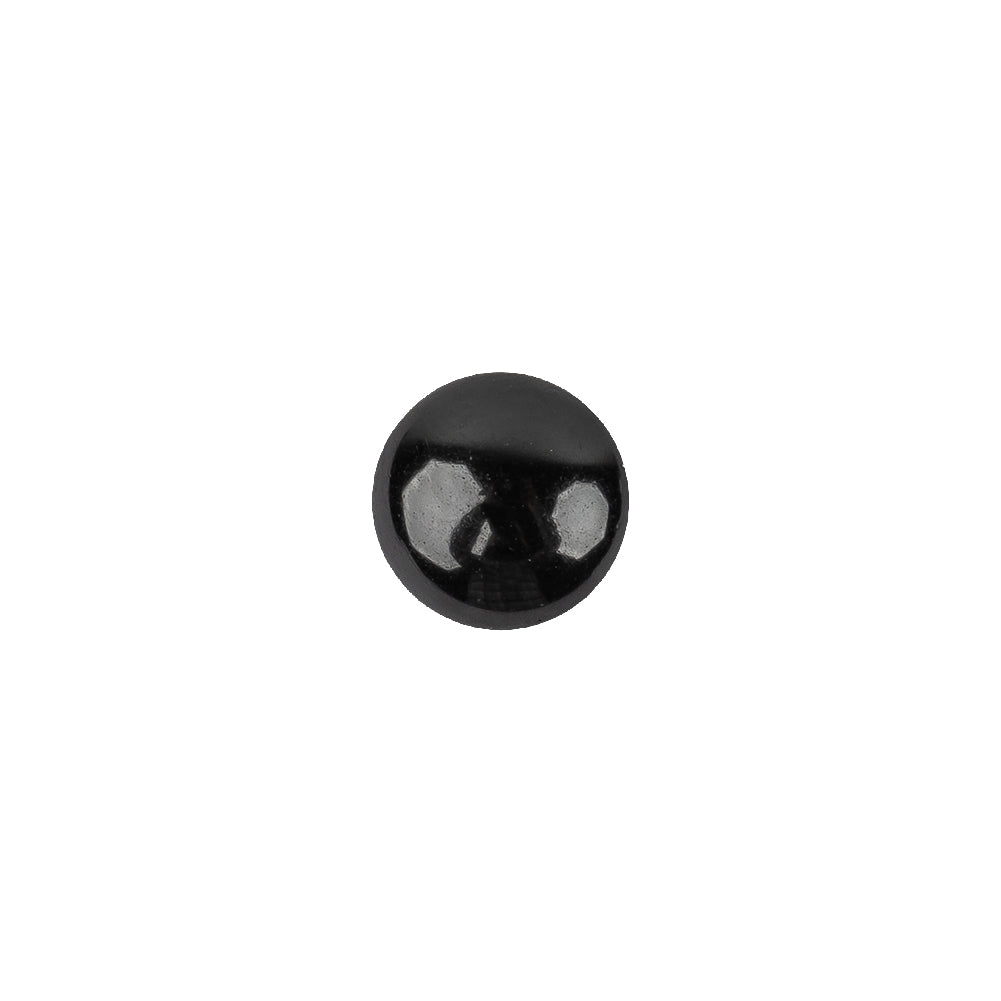 Black Glass Button - 16L/10mm Black Glass Button - 16L/10mm