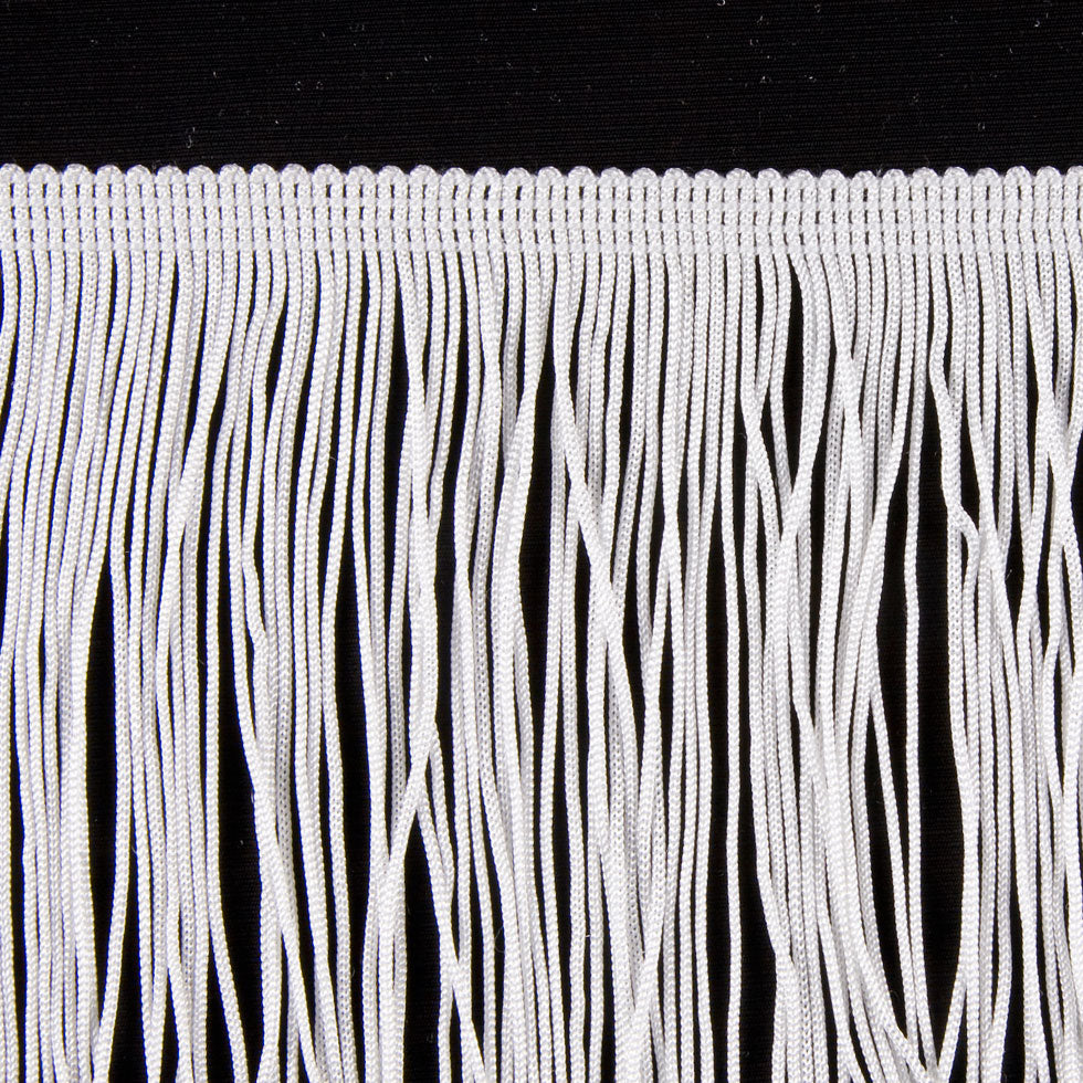 White Chainette Fringe - 4" Detail White Chainette Fringe - 4" Detail