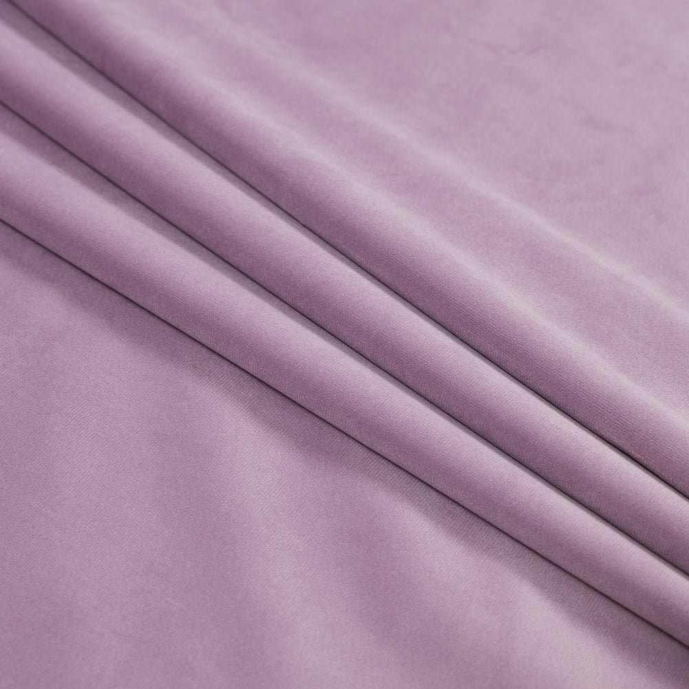 Ultra Soft Polyester Velvet - Mauve - British Imported Folded Ultra Soft Polyester Velvet - Mauve - British Imported Folded