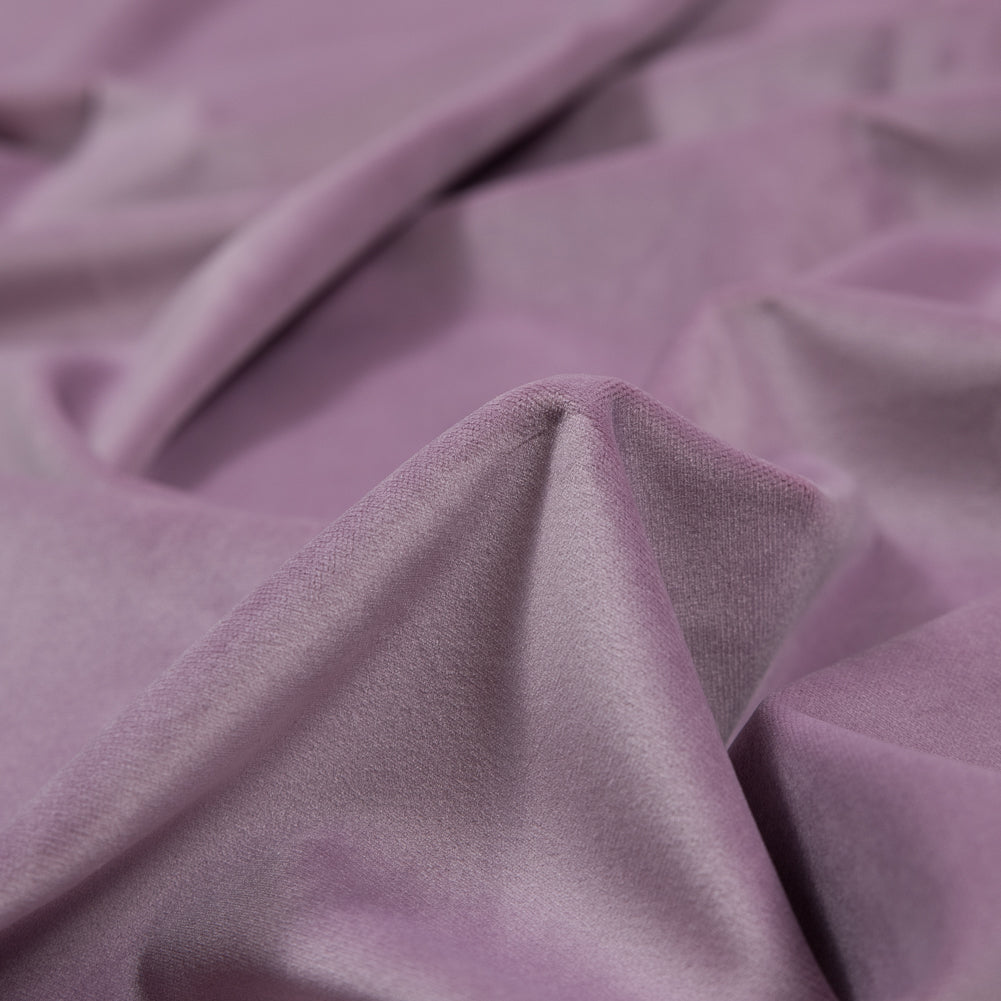 Ultra Soft Polyester Velvet - Mauve - British Imported Detail Ultra Soft Polyester Velvet - Mauve - British Imported Detail