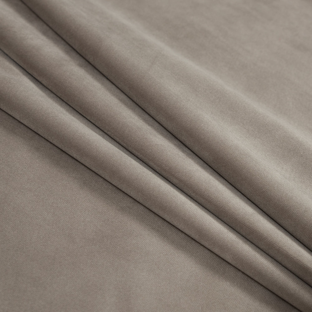 Ultra Soft Polyester Velvet - Mole - British Imported Folded Ultra Soft Polyester Velvet - Mole - British Imported Folded