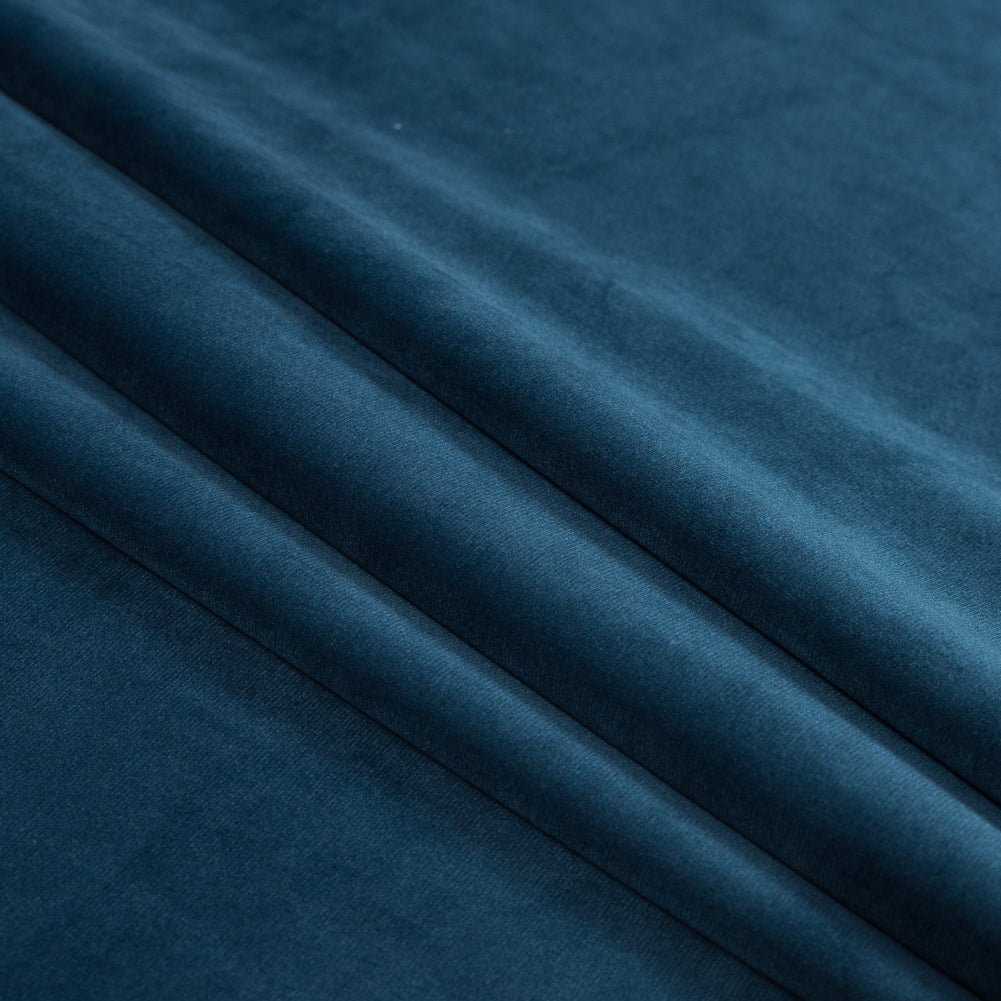 Ultra Soft Polyester Velvet - Navy - British Imported Folded Ultra Soft Polyester Velvet - Navy - British Imported Folded