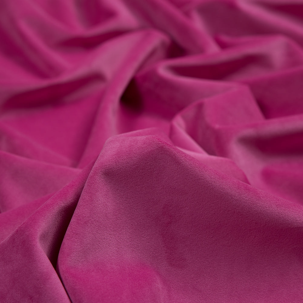 Ultra Soft Polyester Velvet - Hollyhock - British Imported Detail Ultra Soft Polyester Velvet - Hollyhock - British Imported Detail