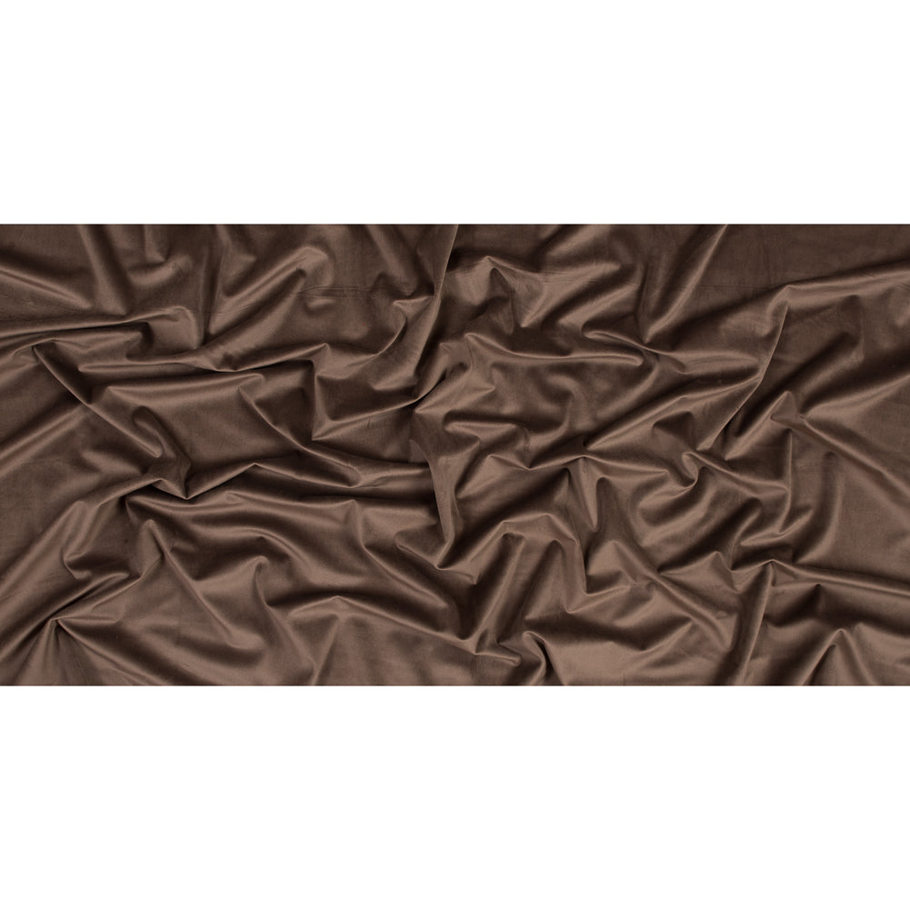 Ultra Soft Polyester Velvet - Espresso - British Imported Full Ultra Soft Polyester Velvet - Espresso - British Imported Full
