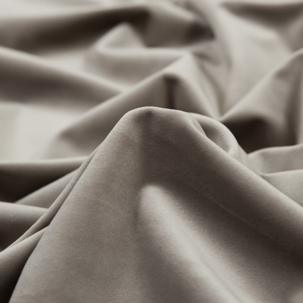 Ultra Soft Polyester Velvet - Fog - British Imported Detail Ultra Soft Polyester Velvet - Fog - British Imported Detail