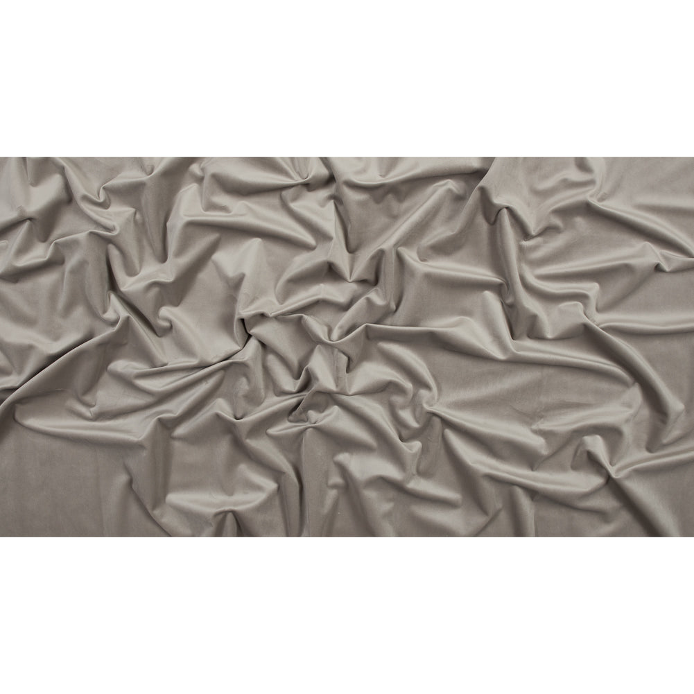 Ultra Soft Polyester Velvet - Fog - British Imported Full Ultra Soft Polyester Velvet - Fog - British Imported Full