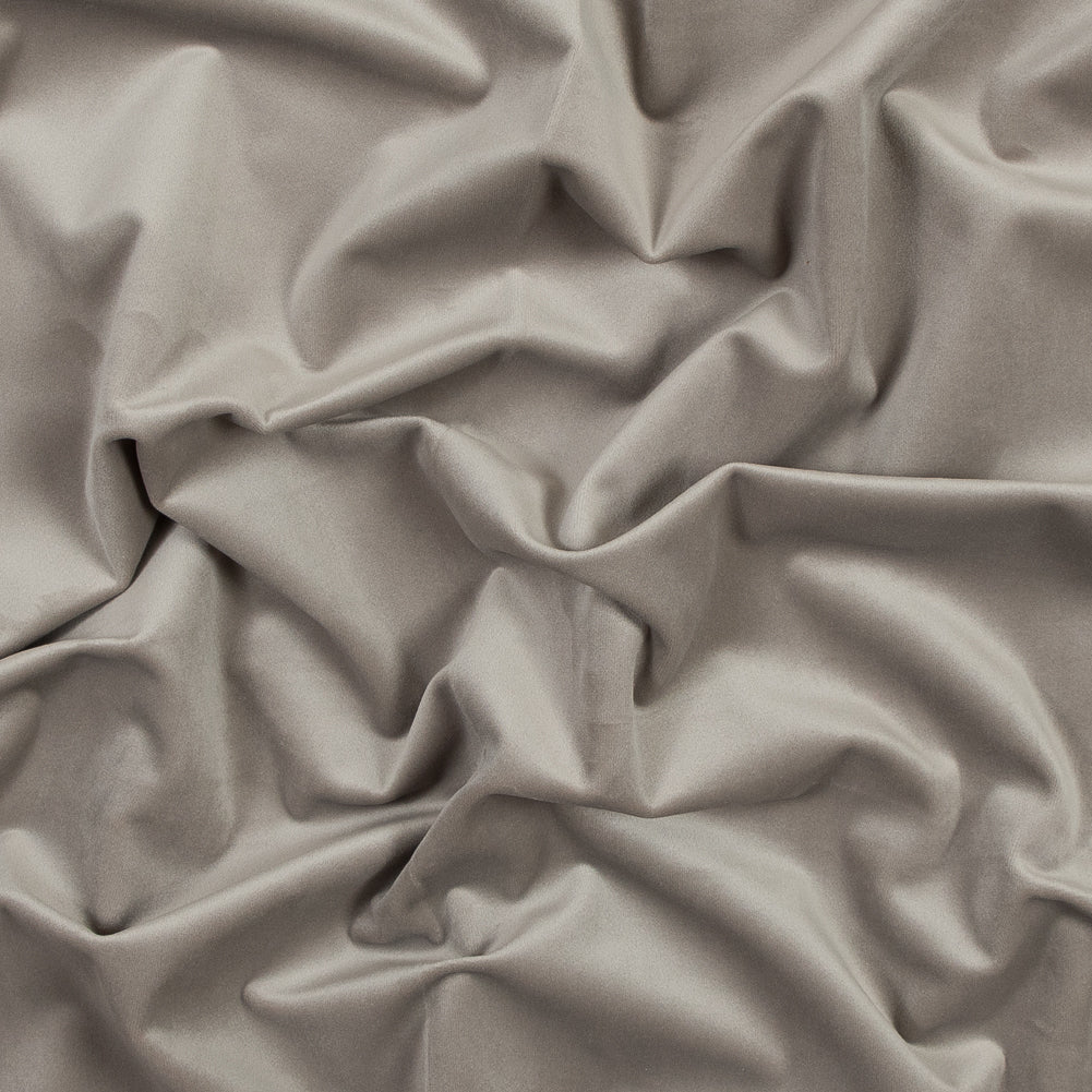 Ultra Soft Polyester Velvet - Fog - British Imported Ultra Soft Polyester Velvet - Fog - British Imported