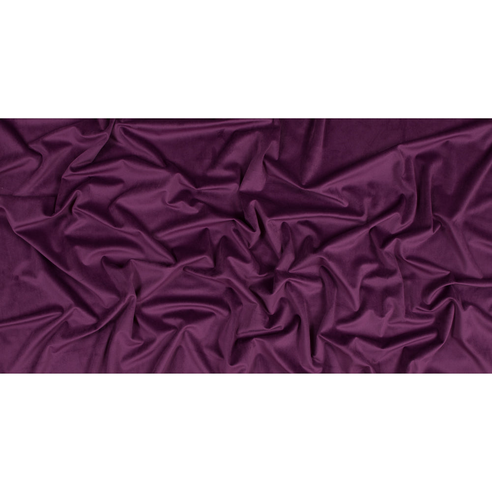 Ultra Soft Polyester Velvet - Aubergine - British Imported Full Ultra Soft Polyester Velvet - Aubergine - British Imported Full