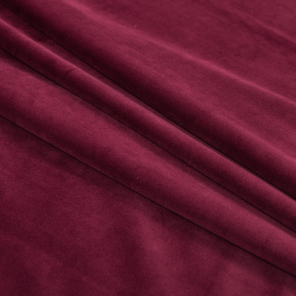 Ultra Soft Polyester Velvet - Berry - British Imported Folded Ultra Soft Polyester Velvet - Berry - British Imported Folded