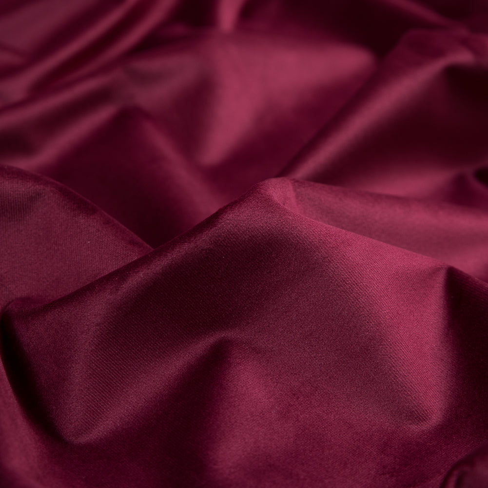 Ultra Soft Polyester Velvet - Berry - British Imported Detail Ultra Soft Polyester Velvet - Berry - British Imported Detail
