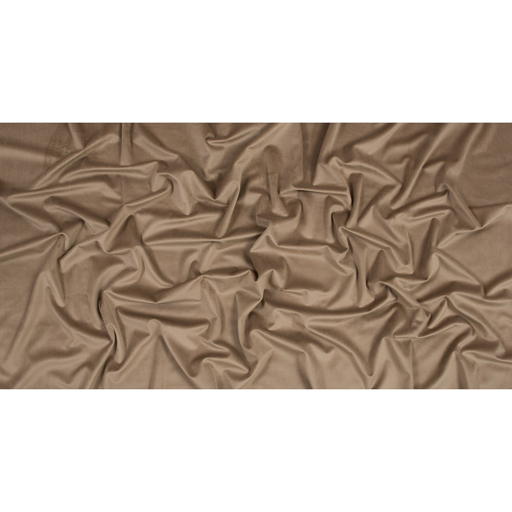 Ultra Soft Polyester Velvet - Caramel - British Imported Full Ultra Soft Polyester Velvet - Caramel - British Imported Full