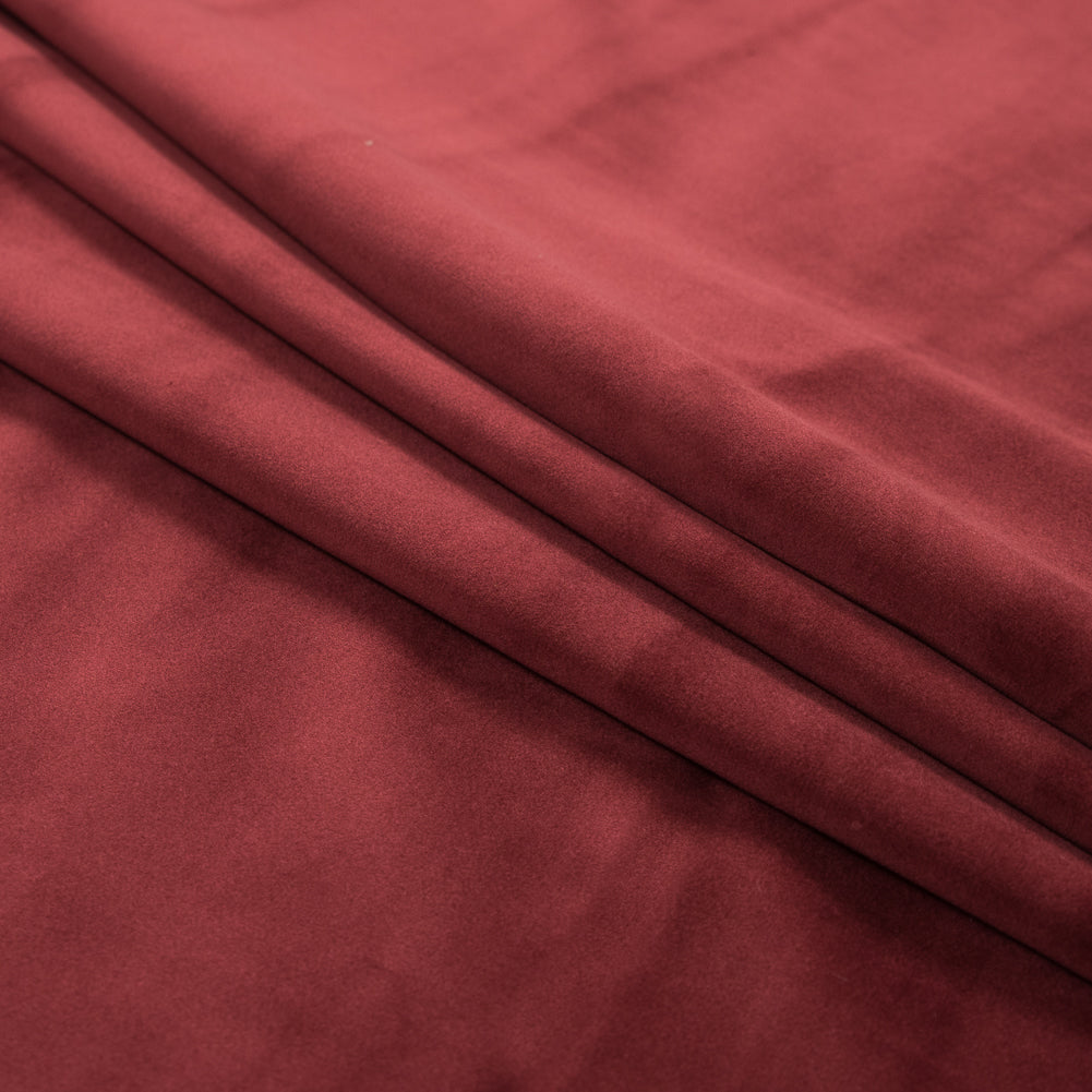 Ultra Soft Polyester Velvet - Cinnamon - British Imported Folded Ultra Soft Polyester Velvet - Cinnamon - British Imported Folded