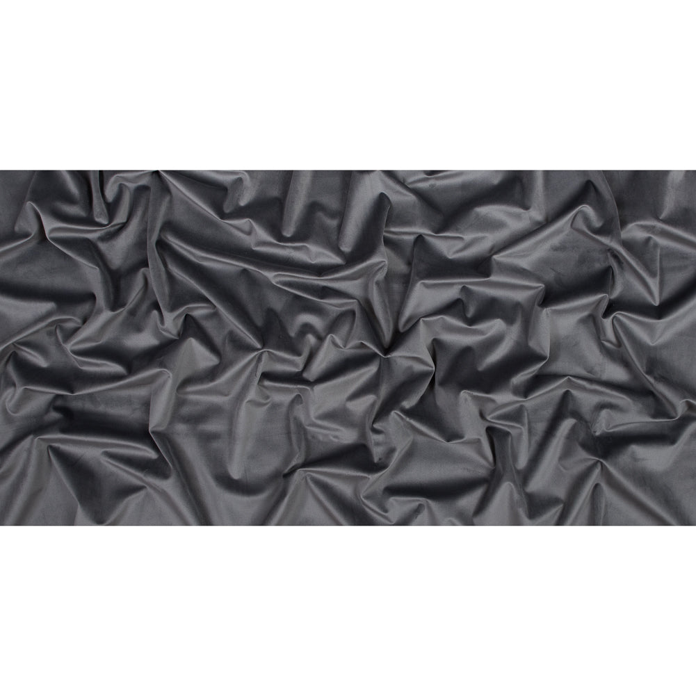 Ultra Soft Polyester Velvet - Slate - British Imported Full Ultra Soft Polyester Velvet - Slate - British Imported Full