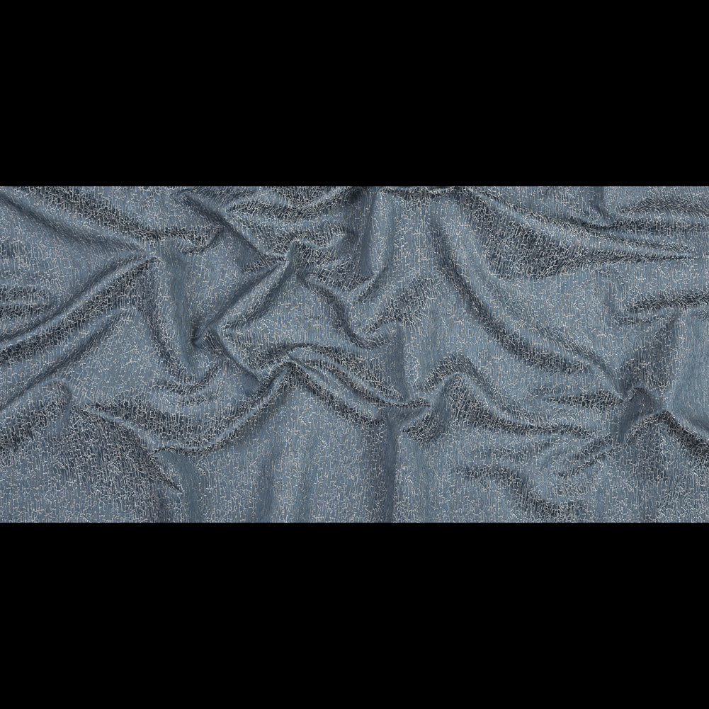 Satin-Face Jacquard - Sky Crackle - British Imported Full Satin-Face Jacquard - Sky Crackle - British Imported Full