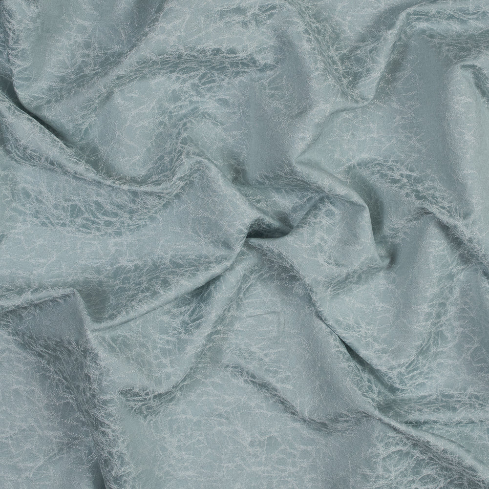 Satin-Faced Jacquard - Duckegg Cracked - British Imported Satin-Faced Jacquard - Duckegg Cracked - British Imported