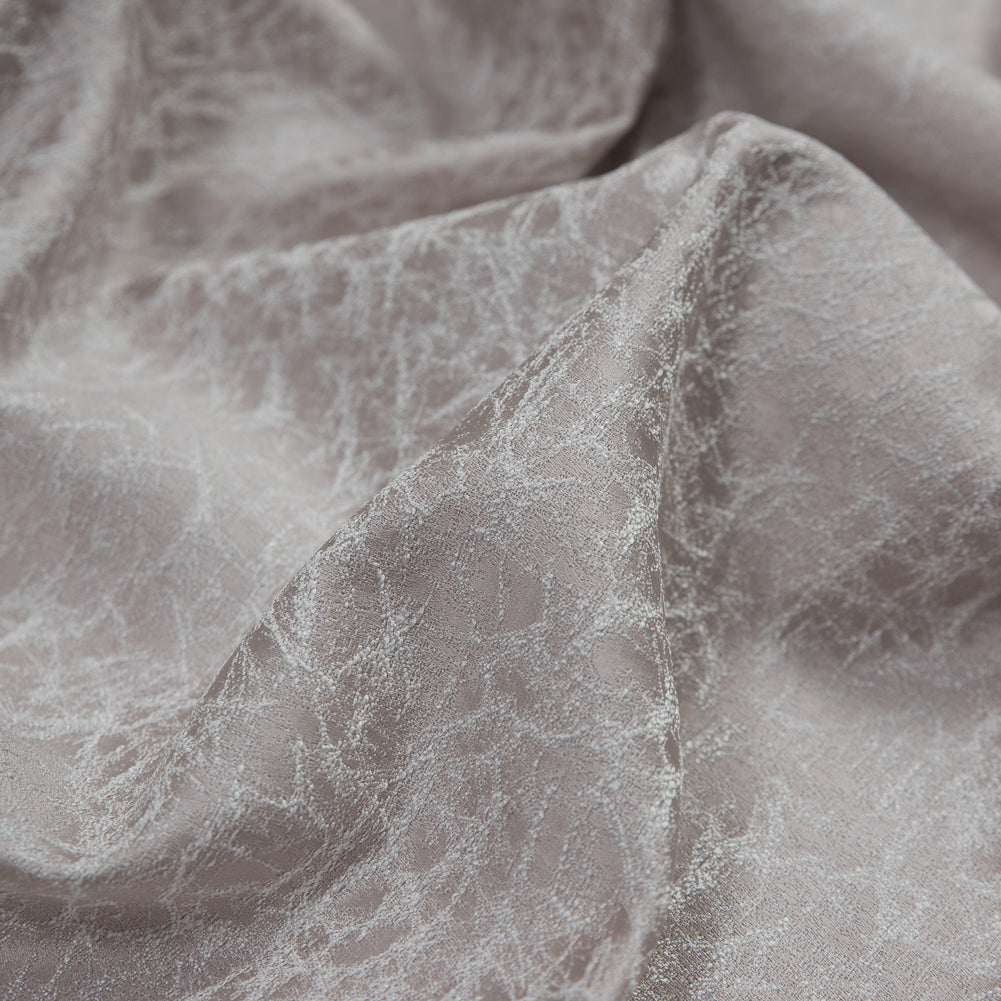 Satin-Faced Jacquard - Heather Cracked - British Imported Detail Satin-Faced Jacquard - Heather Cracked - British Imported Detail