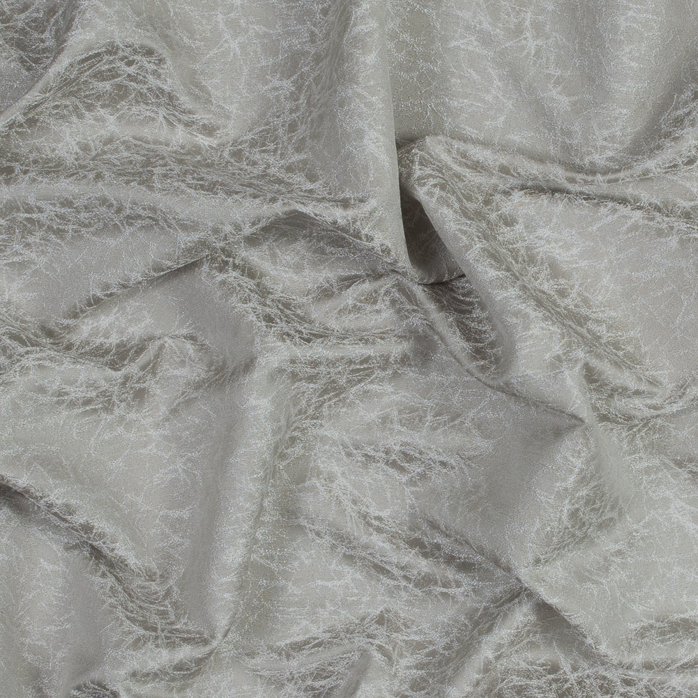 Satin-Faced Jacquard - Linen Cracked - British Imported Satin-Faced Jacquard - Linen Cracked - British Imported