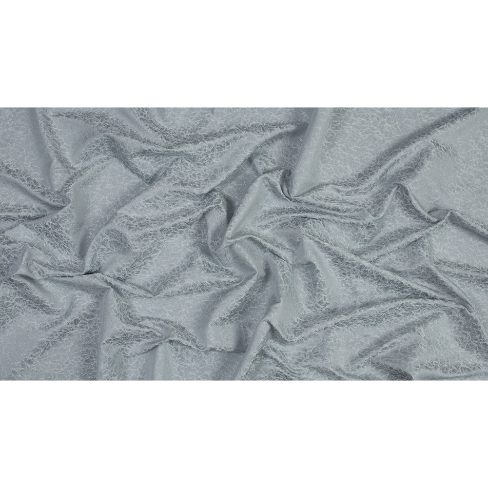 Satin-Faced Jacquard - Silver Cracked - British Imported Full Satin-Faced Jacquard - Silver Cracked - British Imported Full