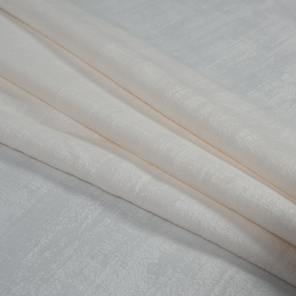 Embossed Textured Velvet - Alabaster - British Imported Folded Embossed Textured Velvet - Alabaster - British Imported Folded