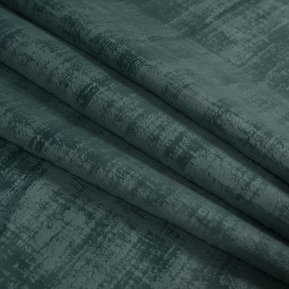 Embossed Textured Velvet - Aqua - British Imported Folded Embossed Textured Velvet - Aqua - British Imported Folded