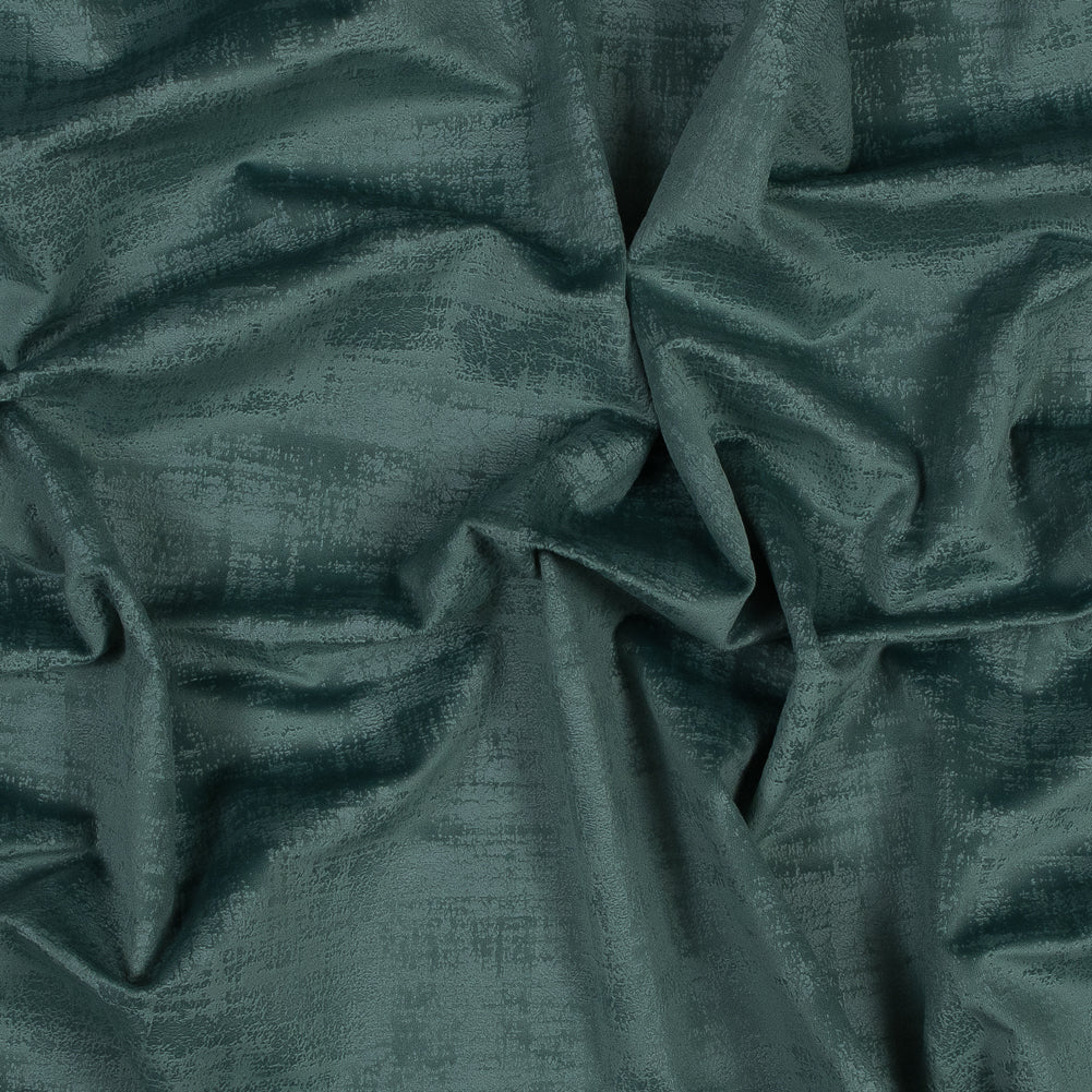 Embossed Textured Velvet - Aqua - British Imported Embossed Textured Velvet - Aqua - British Imported