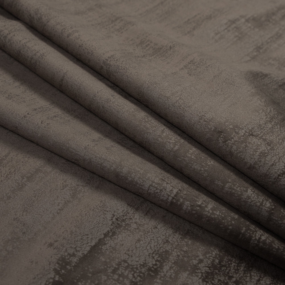 Embossed Textured Velvet - Driftwood - British Imported Folded Embossed Textured Velvet - Driftwood - British Imported Folded