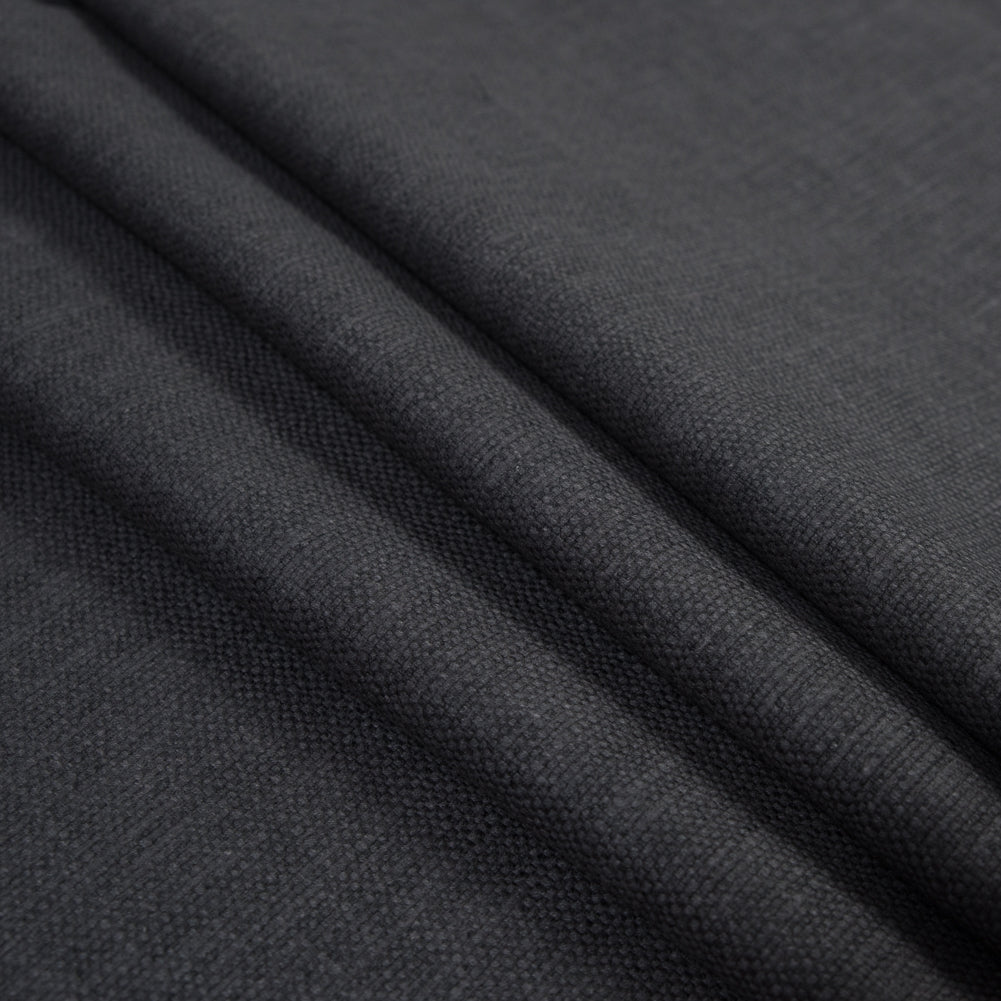 Polyester and Cotton Woven - Charcoal - British Imported Folded Polyester and Cotton Woven - Charcoal - British Imported Folded