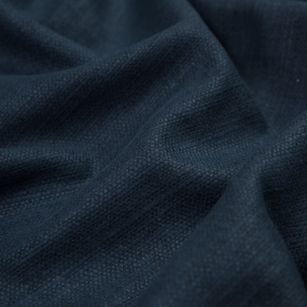 Polyester and Cotton Woven - Indigo - British Imported Detail Polyester and Cotton Woven - Indigo - British Imported Detail