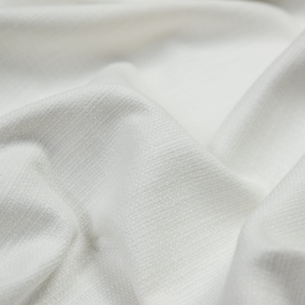 Polyester and Cotton Woven - Ivory - British Imported Detail Polyester and Cotton Woven - Ivory - British Imported Detail