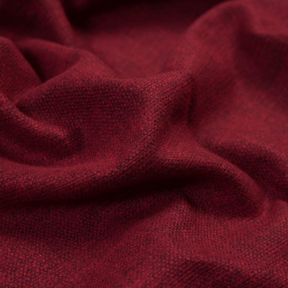 Polyester and Cotton Woven - Merlot - British Imported Detail Polyester and Cotton Woven - Merlot - British Imported Detail