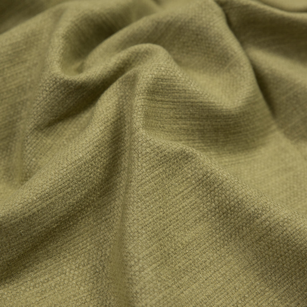 Polyester and Cotton Woven - Olive - British Imported Detail Polyester and Cotton Woven - Olive - British Imported Detail