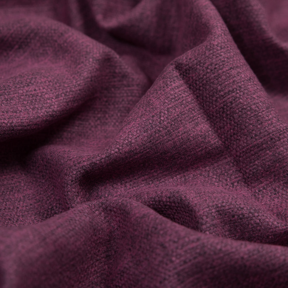 Polyester and Cotton Woven - Plum - British Imported Detail Polyester and Cotton Woven - Plum - British Imported Detail