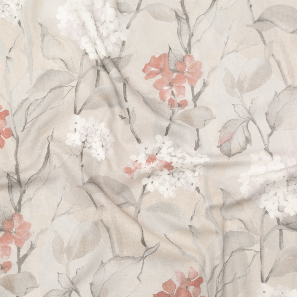 British Imported Vintage Floral Printed Cotton Canvas British Imported Vintage Floral Printed Cotton Canvas