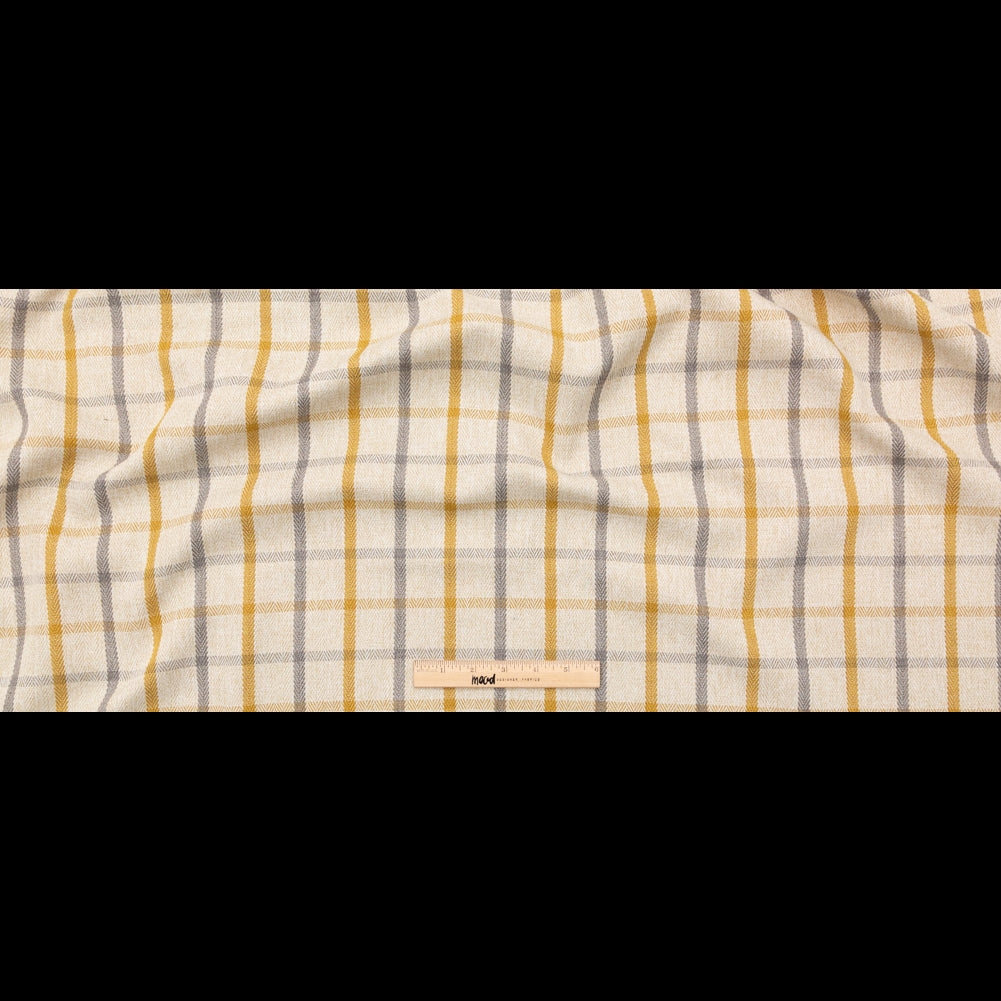 British Imported Zest Tattersall Check and Herringbone Woven Full British Imported Zest Tattersall Check and Herringbone Woven Full