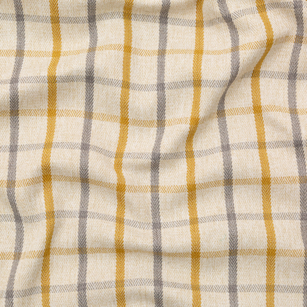 British Imported Zest Tattersall Check and Herringbone Woven British Imported Zest Tattersall Check and Herringbone Woven