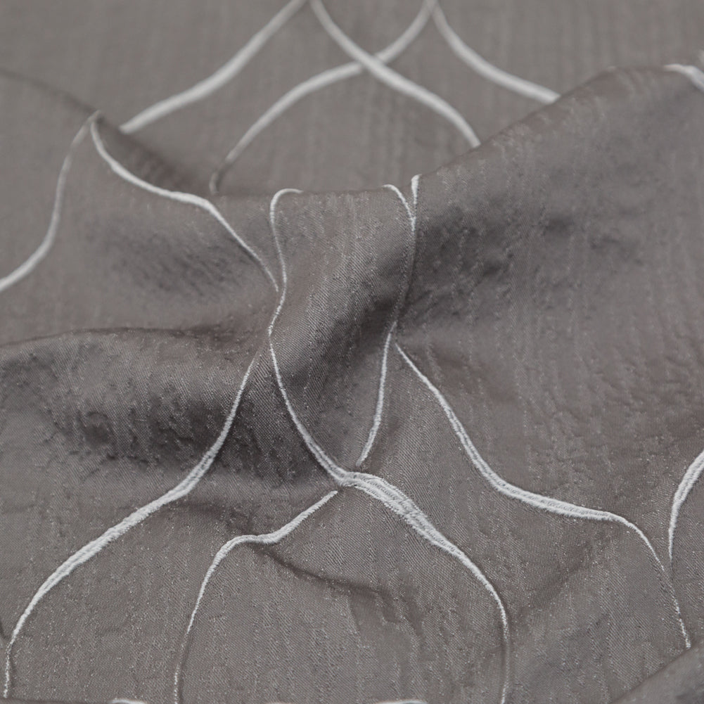 British Imported Fog Tactile Moroccan Jacquard Detail British Imported Fog Tactile Moroccan Jacquard Detail