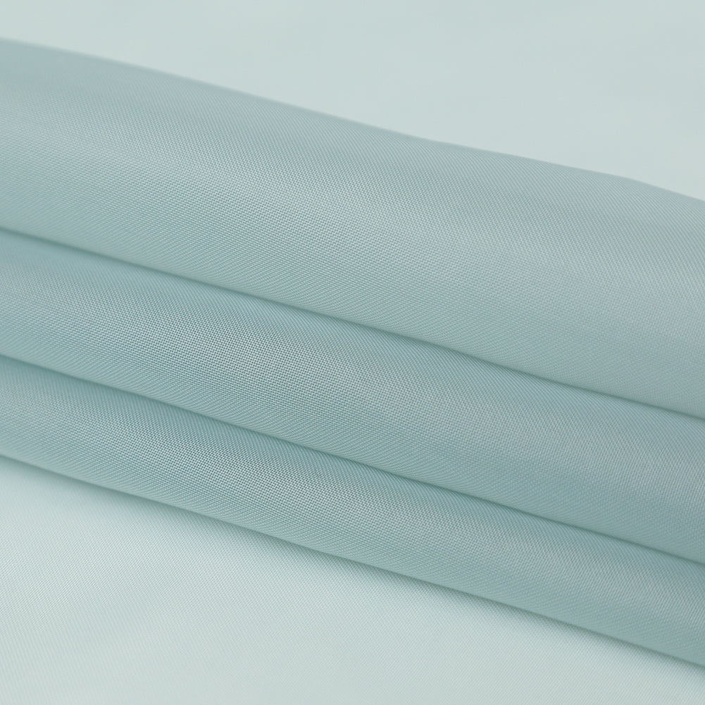 Smooth Drapery Sheers Fabric - Aqua - British Imported Folded Smooth Drapery Sheers Fabric - Aqua - British Imported Folded