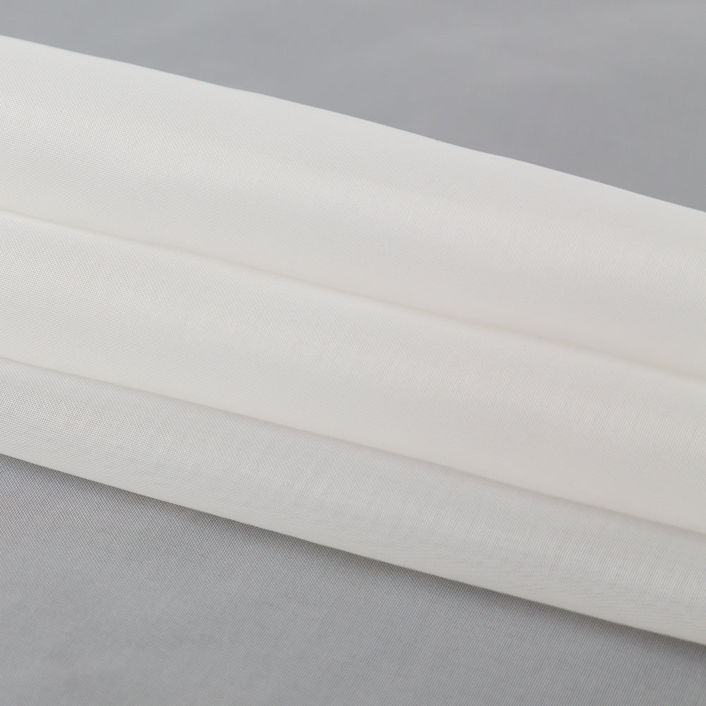 Smooth Drapery Sheers Fabric - Ivory - British Imported Folded Smooth Drapery Sheers Fabric - Ivory - British Imported Folded