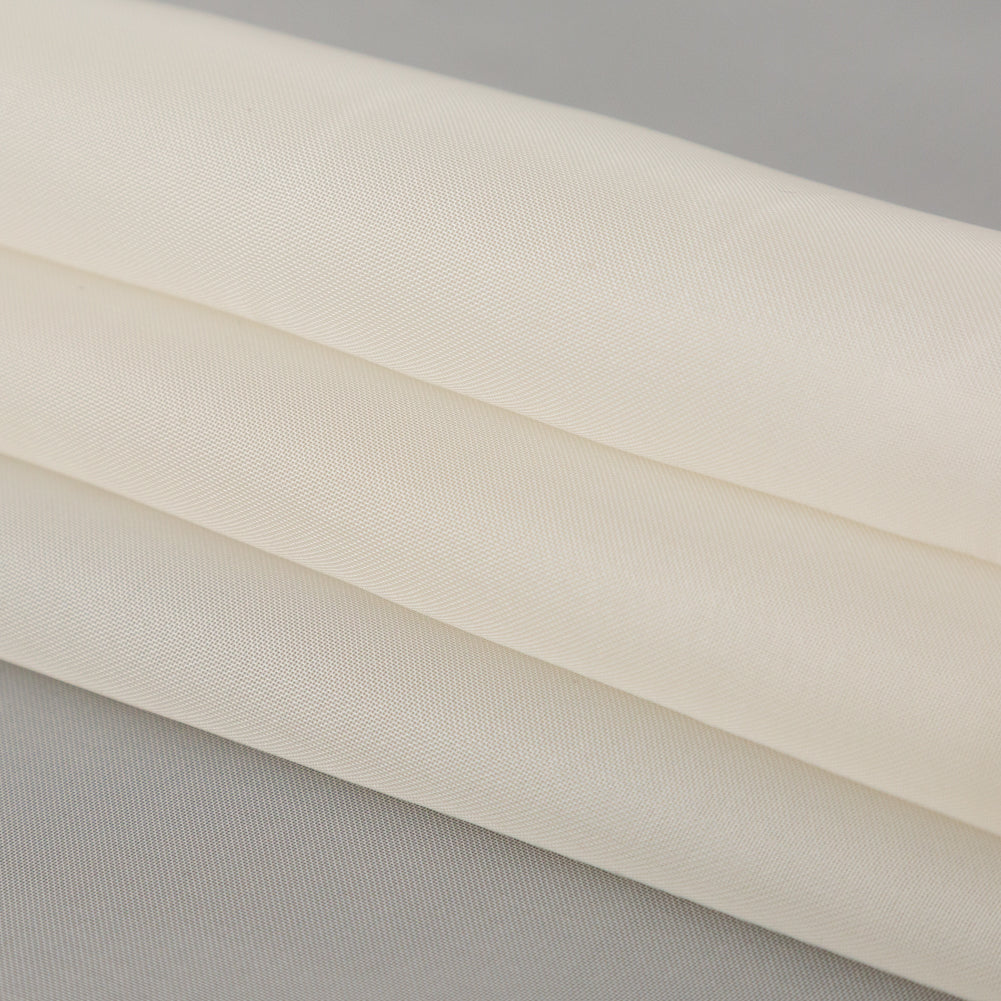 Smooth Drapery Sheers Fabric - Oyster - British Imported Folded Smooth Drapery Sheers Fabric - Oyster - British Imported Folded