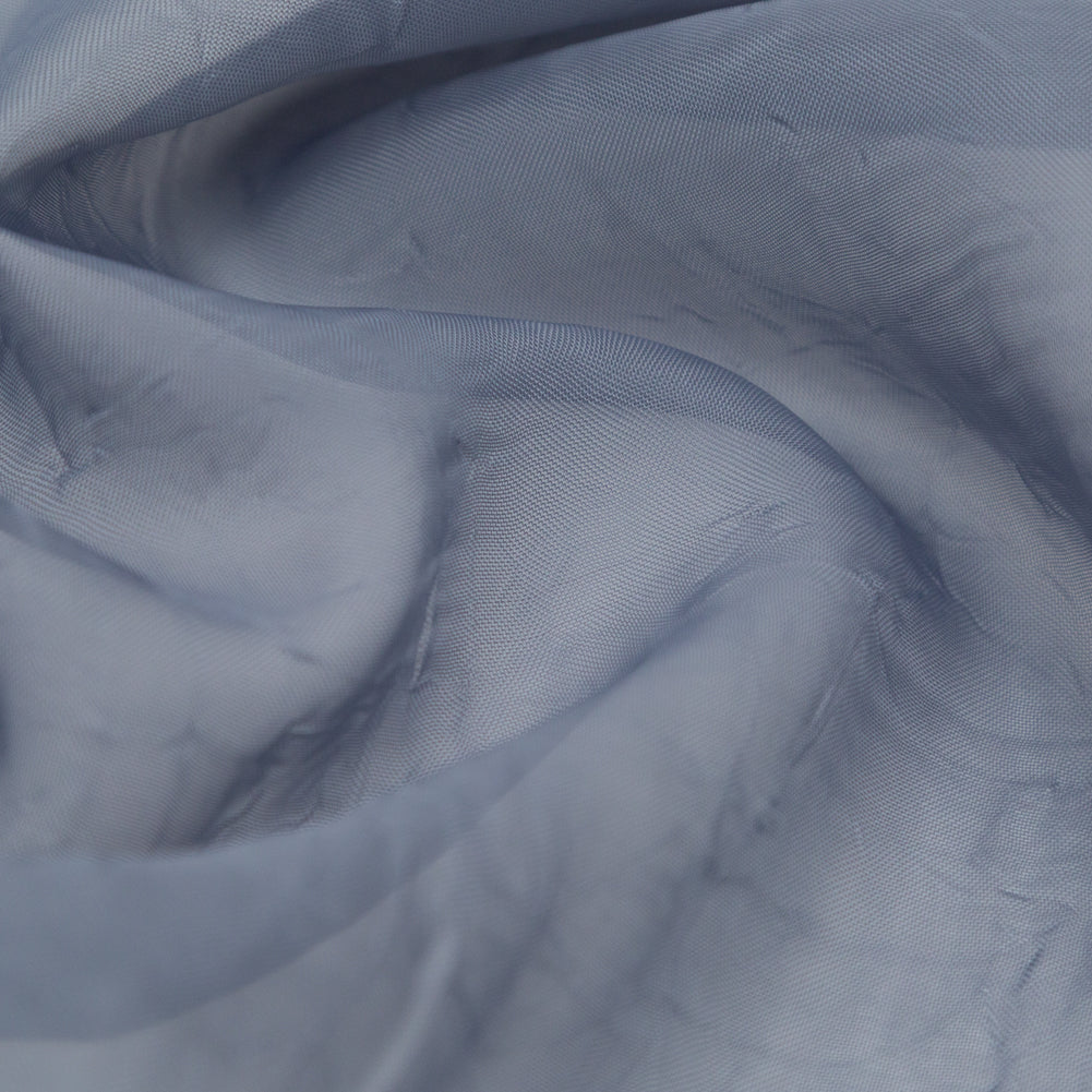 Wrinkled Drapery Sheer Fabric - Denim - British Imported Detail Wrinkled Drapery Sheer Fabric - Denim - British Imported Detail