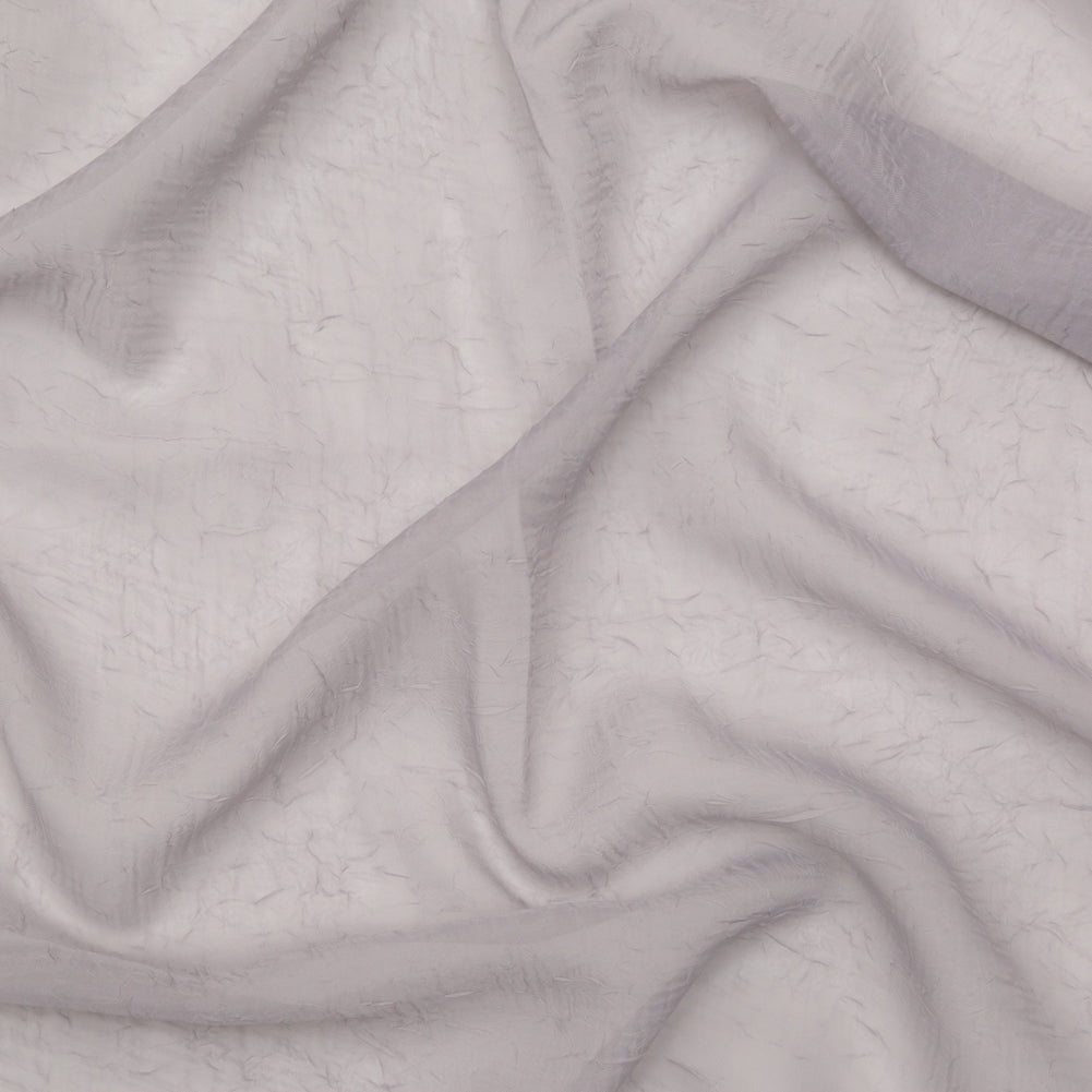 Wrinkled Drapery Sheer Fabric - Fog - British Imported Wrinkled Drapery Sheer Fabric - Fog - British Imported