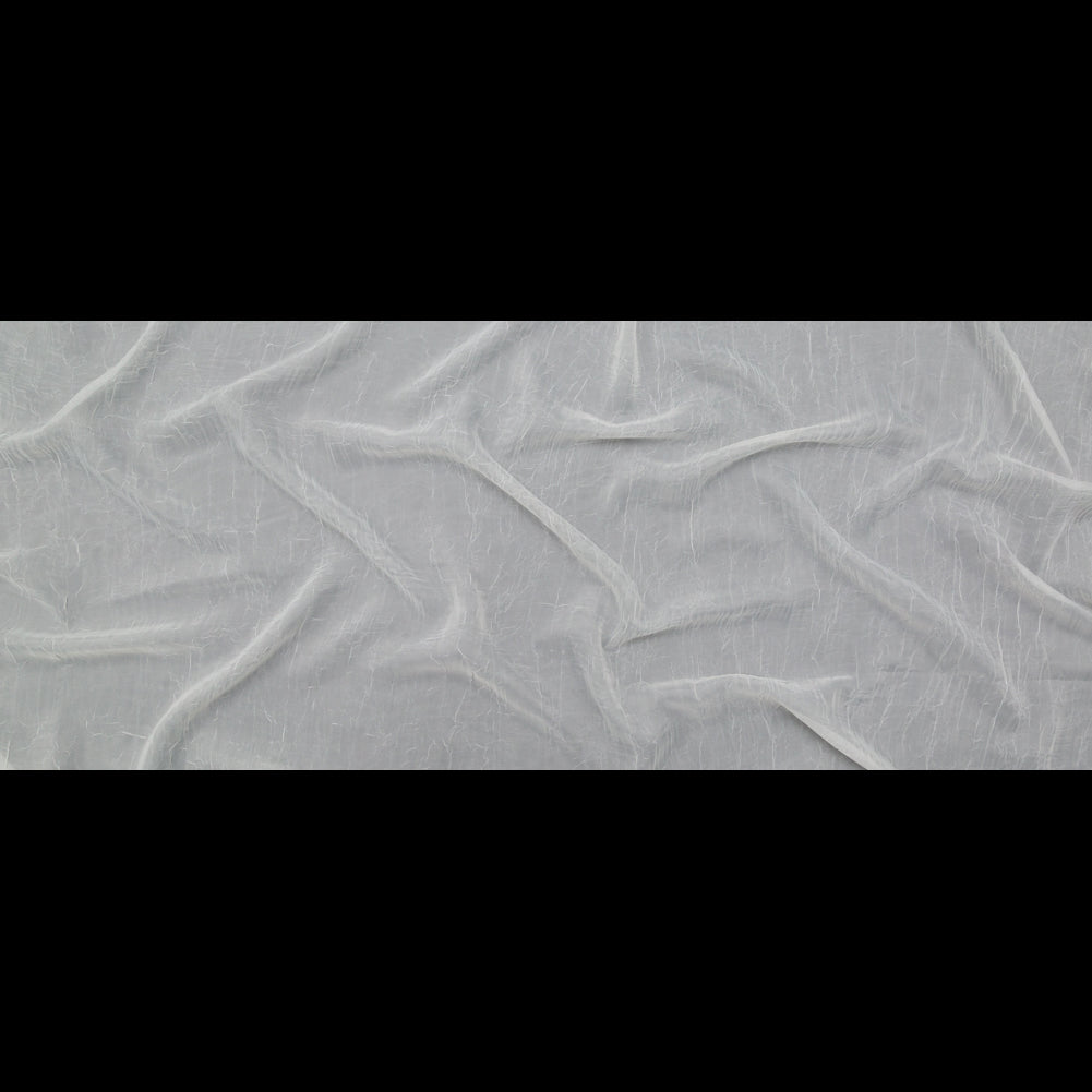 Wrinkled Drapery Sheer Fabric - Ivory - British Imported Full Wrinkled Drapery Sheer Fabric - Ivory - British Imported Full