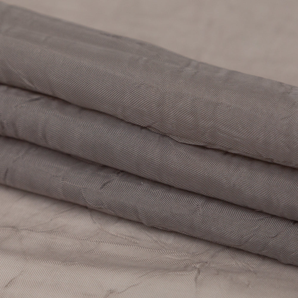Wrinkled Drapery Sheer Fabric - Mole - British Imported Folded Wrinkled Drapery Sheer Fabric - Mole - British Imported Folded
