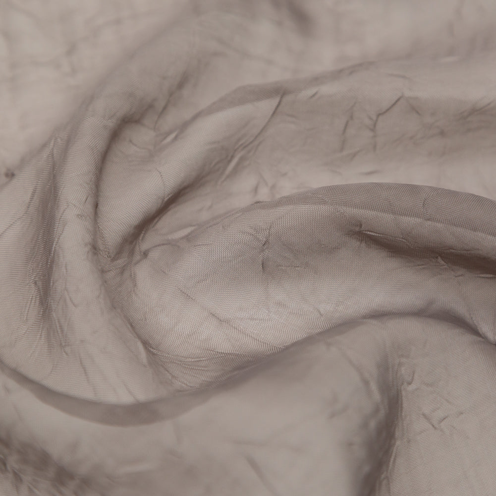 Wrinkled Drapery Sheer Fabric - Mole - British Imported Detail Wrinkled Drapery Sheer Fabric - Mole - British Imported Detail