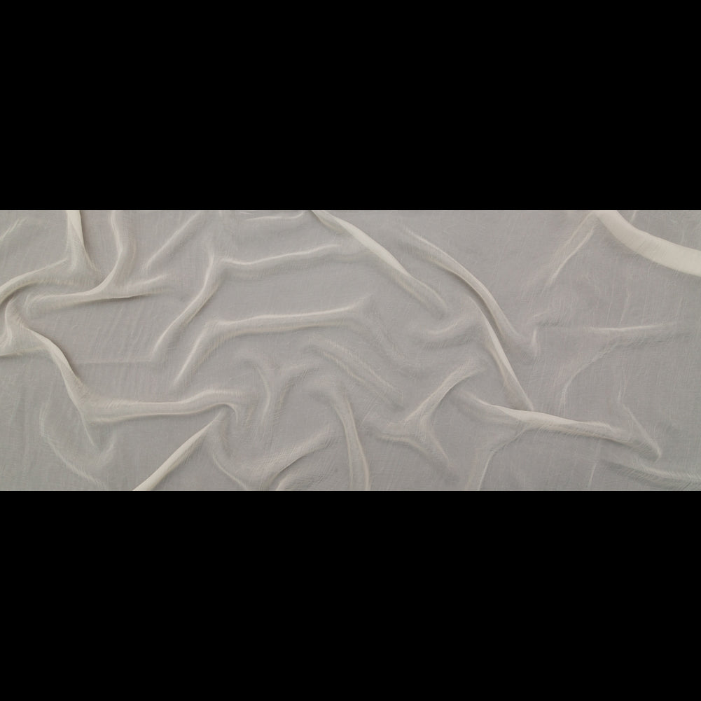 Wrinkled Drapery Sheer Fabric - Oyster - British Imported Full Wrinkled Drapery Sheer Fabric - Oyster - British Imported Full