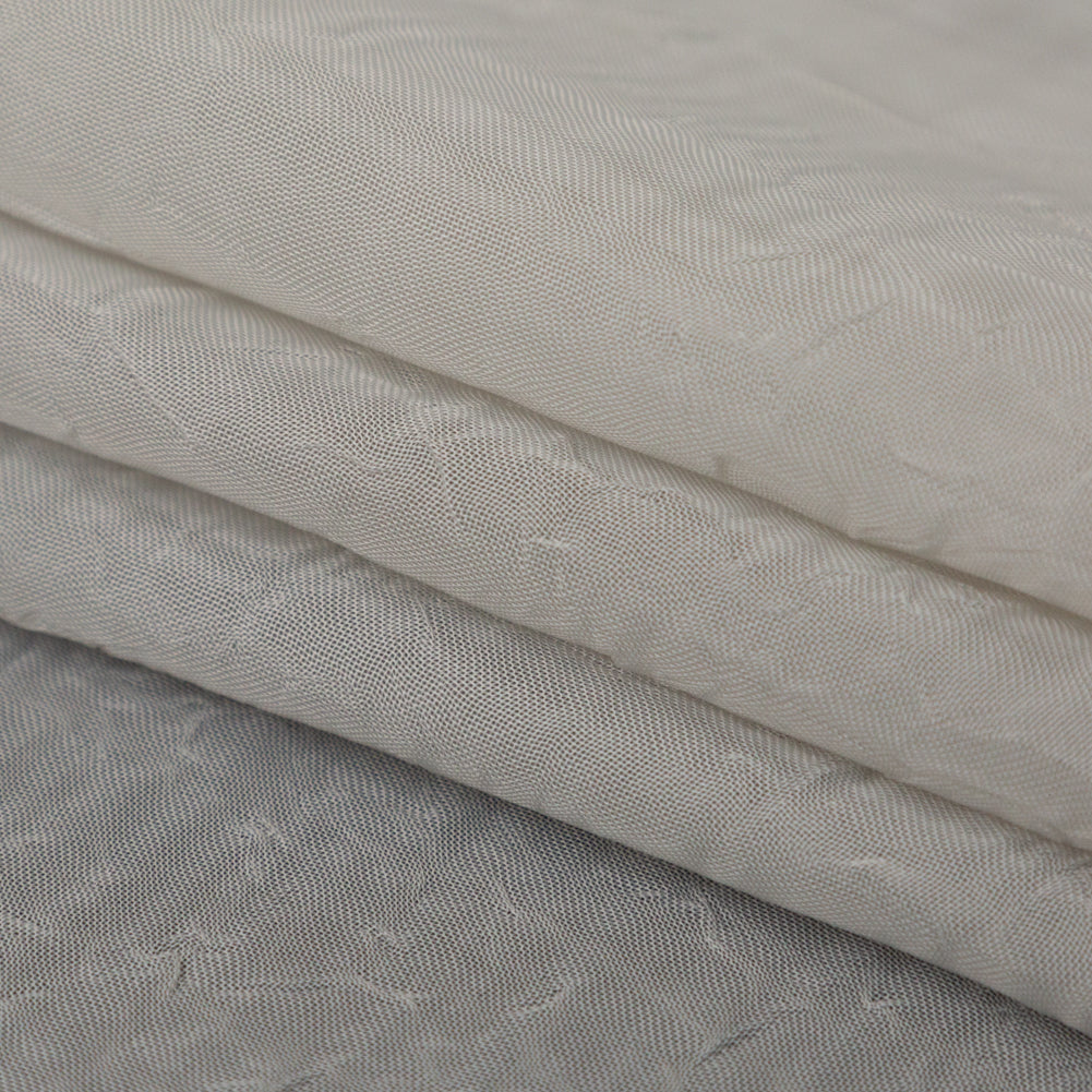 Wrinkled Drapery Sheer Fabric - Pebble - British Imported Folded Wrinkled Drapery Sheer Fabric - Pebble - British Imported Folded