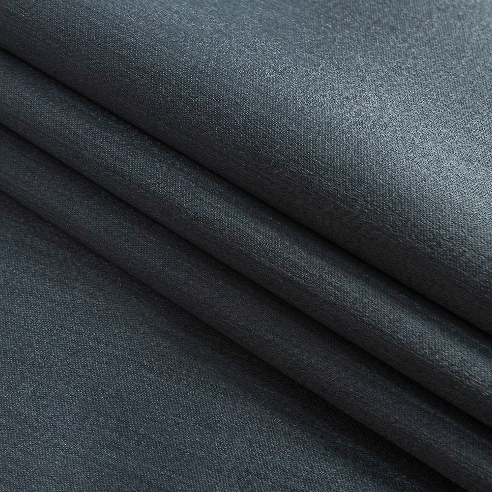 Home Decor Polyester Satin - Indigo - British Imported Folded Home Decor Polyester Satin - Indigo - British Imported Folded