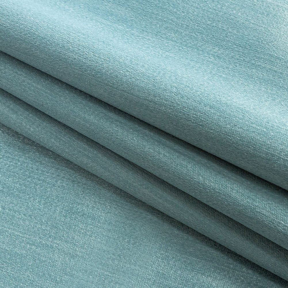 Home Decor Polyester Satin - Ocean - British Imported Folded