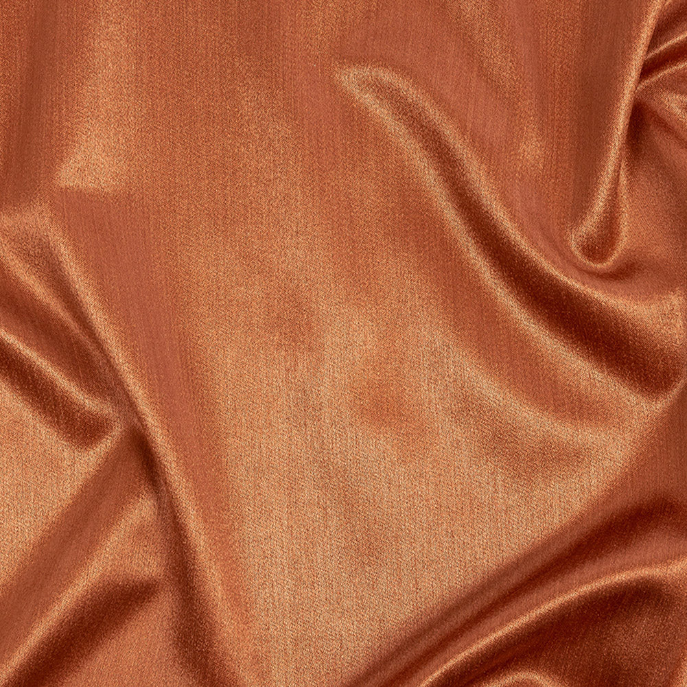 Home Decor Polyester Satin - Rust - British Imported Home Decor Polyester Satin - Rust - British Imported