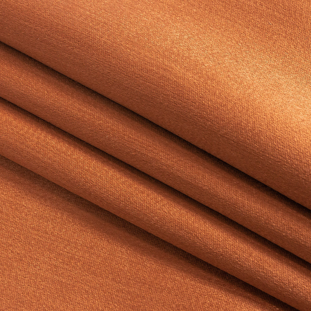 Home Decor Polyester Satin - Terracotta - British Imported Folded Home Decor Polyester Satin - Terracotta - British Imported Folded